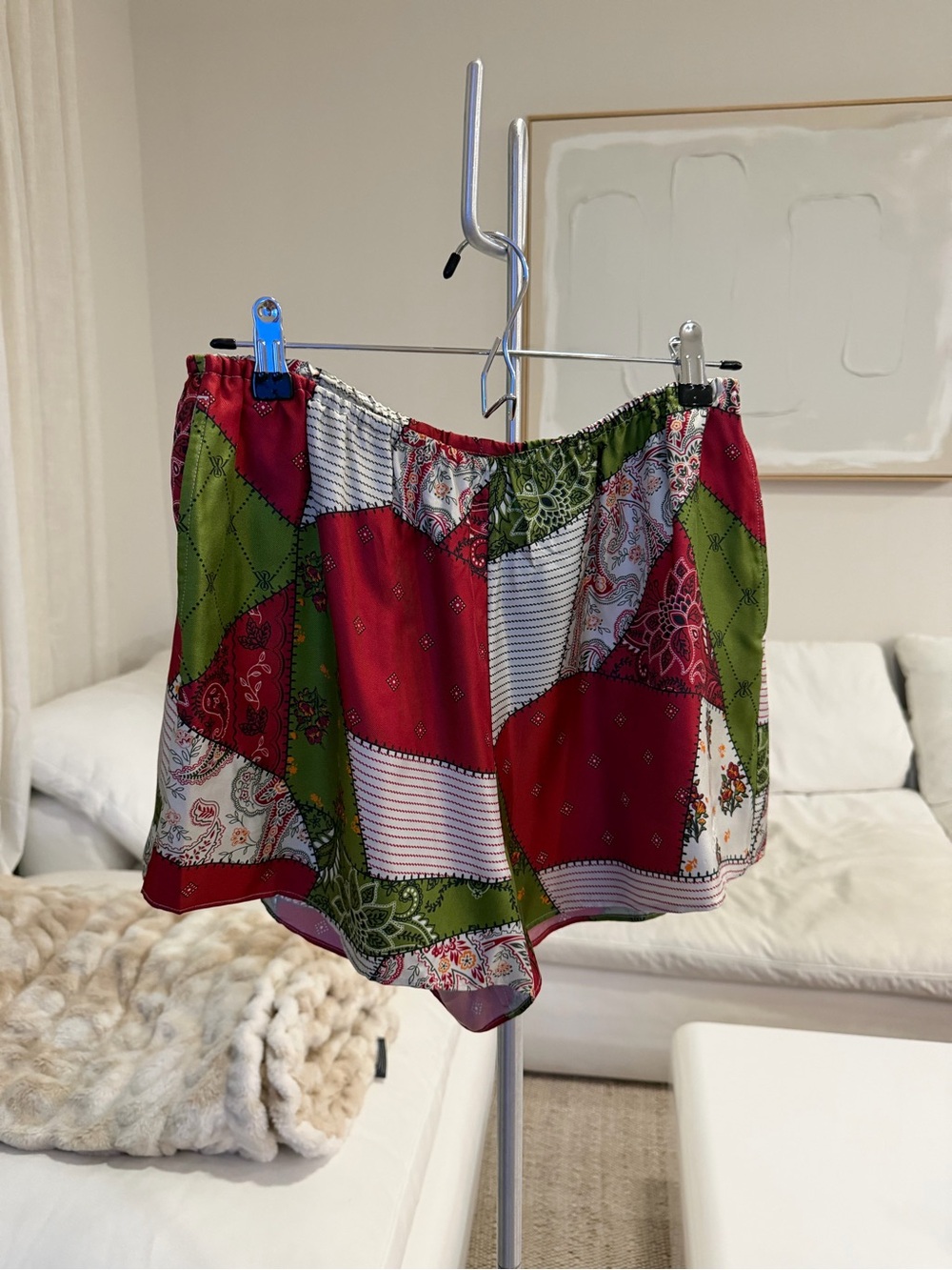 Kith Patchwork Silk Shorts - Picture 3 of 6
